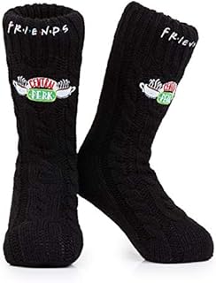 FRIENDS TV Show Slipper Socks, Women Knitted Fluffy Socks, One Size
