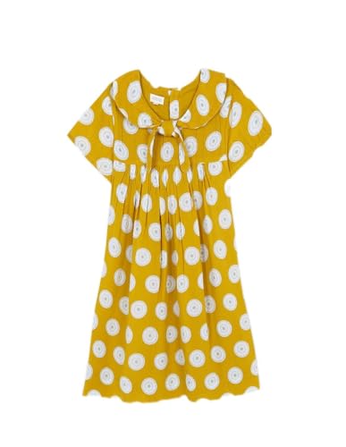 Gocco Vestido Nudo, Naranja Claro, Regular para Niñas