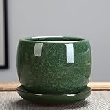 小型植木鉢 おしゃれな植木鉢 受け皿付き M 観葉植物鉢 屋内植木鉢 室内用プランター タイプ5 多肉植物ポット ベーシック 水切れ良い 陶磁器 ベランダ 庭園の装飾 観葉植物植木鉢 大きい サボテンポット 植物用プラントポット ガーデンオーナメント [XCZYL]