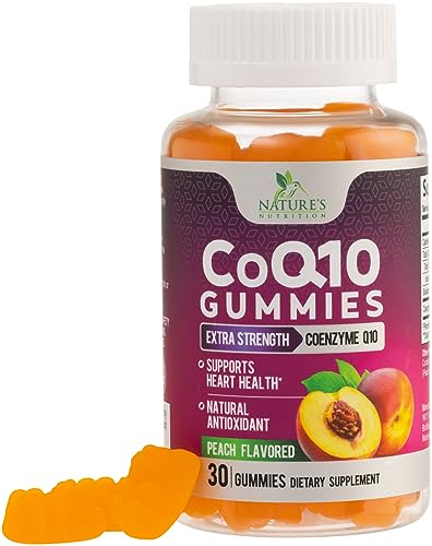CoQ10 Gummies 100mg - 3X Strength, High Absorption, Antioxidant Supplement for Heart Health Support & Energy Production, Ultra Coenzyme Q10 Vitamins, Coq 10 Supplements, Non-GMO - 30 CoQ10 Gummies