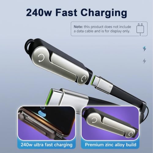 Image of Verilux 2 in 1 Type C to Lighting Fast Charging Adapter with Phone Stand | 27W Lighting to Type C Converter, Supports 480Mbps Data Sync, Adapter with Zinc Alloy Connector