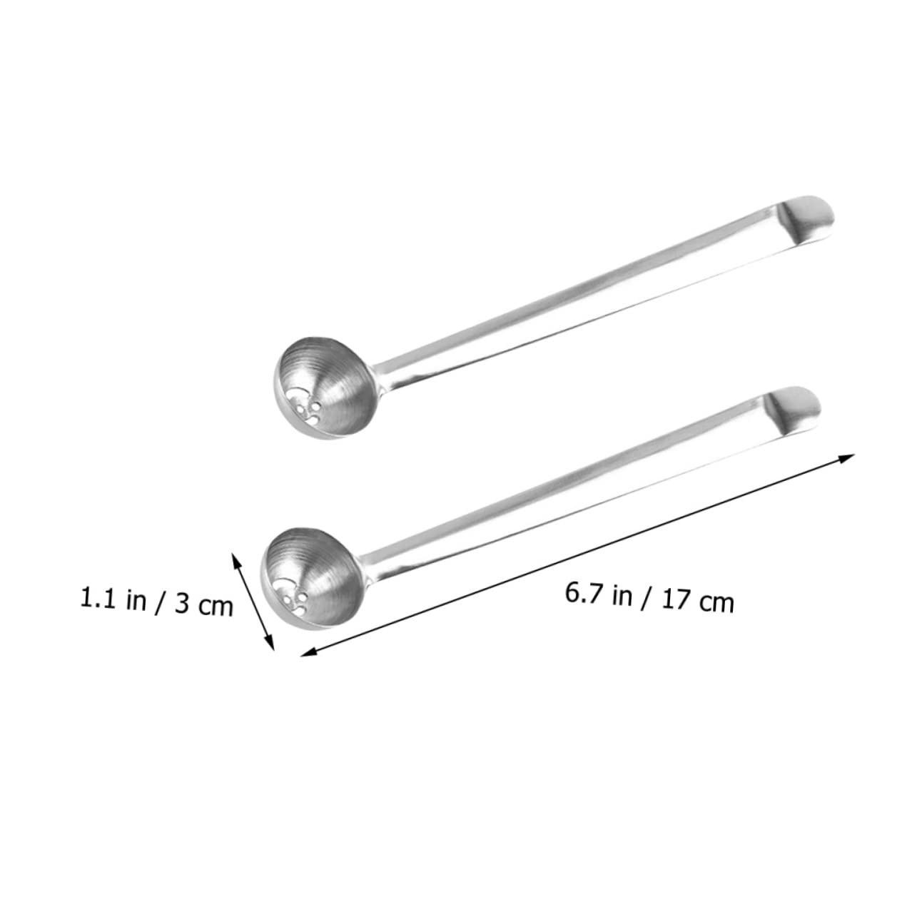 COLLBATH 4-tlg. Sieblöffel-Set - Praktische Glaslöffel Für Oliven, Gurken & Kirschen