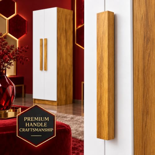 Image of Bniture Wooden Almirah for Clothes, Door for Bedroom, 2 Door Wardrobe with 4 Shelves Huge Storage Space (46D x 60W x 182H CM) | 3 Year Warranty (Giant Wood & Frosty White)