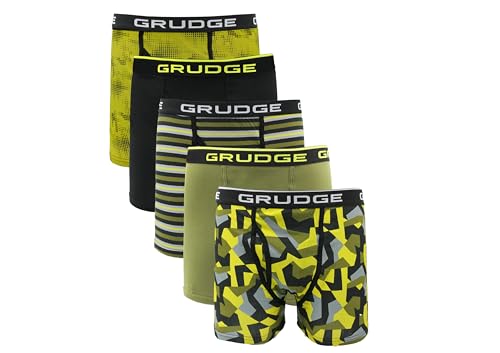 J&T Mens Boxers Shorts (5 Pack) Multipacked Underwear Gift Set | Comfortable Stretch Cotton Mens Trunks Colourful Underpants Briefs