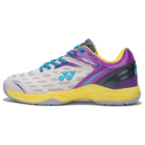 Image of YONEX AKITA Badminton Shoes |Non Marking | Ideal for Badminton,Squash,Table Tennis,Volleyball | Non-Marking Sole |TRU Cushion |Durable Skin Light|Synchro-Fit Insole|Toe Assist Shape|Hexa Grip |Light Weight|Lateral Shell|Extra Cushioning|Snap Back Action|