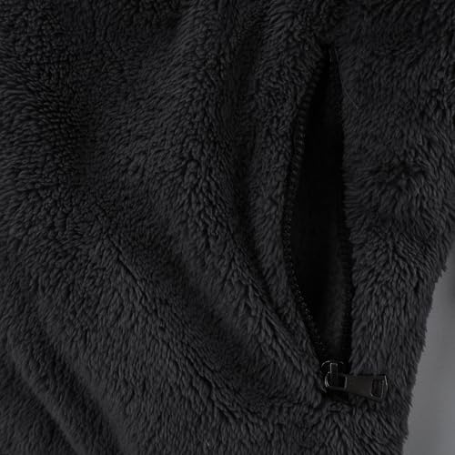 Man Fleece Lined Wool Jackets Hoods Outfit for Man Long Sleeve Warm Fuzzy Hooded Plain Winter Fall Coat 20253
