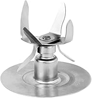 Vista 3 de Hoja de trituración de hielo de 6 puntos para piezas de repuesto Oster y Osterizer Blender con tapa base de tarro y 2 piezas de junta de sello