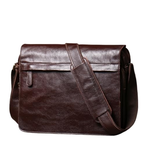 Sacoche homme cuir portable 13 pouces marron messager