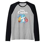 Photo Gallery happy easter bunny shirt - uomini donna bambini idea regalo maglia con maniche raglan Photo Gallery happy easter bunny shirt - uomini donna bambini idea regalo maglia con maniche raglan