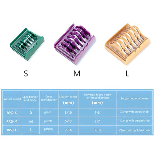 Wisyurt Laparoskopische Polymer-Ligationsclips Aus Kunststoff, Hemolok-Clips, Endoskopie, Chirurgie, Gefäßclips, Medizinische Instrumente L