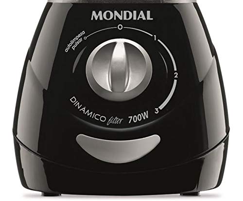 Liquidificador Mondial, Dinâmico Filter 700W Premium, 110V, Preto, 1,9L - L-34