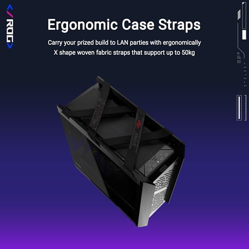 Image of ASUS ROG Strix Helios II EATX Gaming PC case, with Dual Tempered Glass Side Panels, Support for Graphics Cards up to 450mm, Graphics Card Braces, Support up to 420mm radiators, 2 Year Warranty