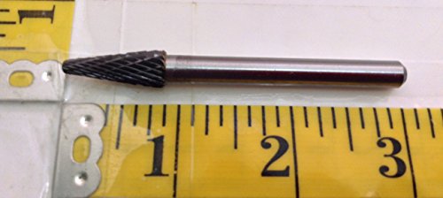 Fresa Taper Shape Carburo 5/16" diámetro, 1/4" vástago miniatura 3