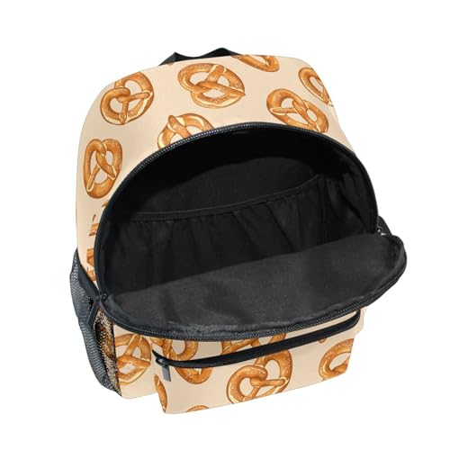 Toddler Salted Pretzels Backpack for Girls Boys Preschool Kindergarten Backpack School Bag for Daycare Bookbag for Ages 3-84