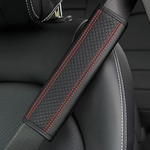 LJWAN 2 PCS Protezione per Cintura di Sicurezza Auto per Audi E-Tron 2018-2023, Fascia Imbottita Rivestimento Cuscino Spalla in Auto Cuscinetti,C