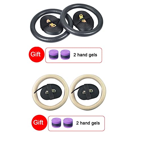 CAEEKER 2x gymnastische ringen riemen werken comfortabele antislip w/verstelbare decoratie voor krachttraining pull-ups - Image 6