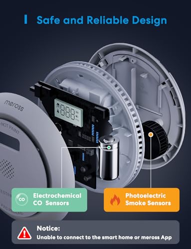 Meross MA301 Interconnected Smoke And Carbon Monoxide Detector Combo thumb #4