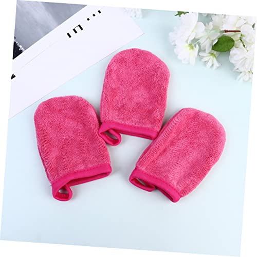 FRCOLOR 9 Peças Luvas Faciais De Microfibra Luvas De Limpeza Facial Panos De Limpeza Facial Reutiliz