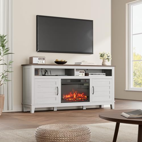 IDEALHOUSE Fireplace TV Stand, Entertainment Center with Fireplace by IDEALHOUSE - Used condition - Image 9