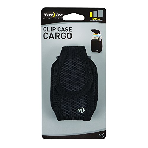 Nite Ize Clip Case Cargo Phone Holster - Protective, Clippable Phone Holder for Your Belt Or Waistband - Small - Black
