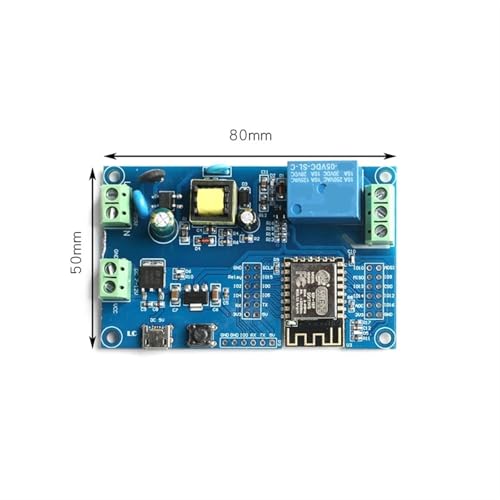Relé ESP8266 CA CC con placa de desarrollo ESP-12F para control remoto de hogar inteligente 3