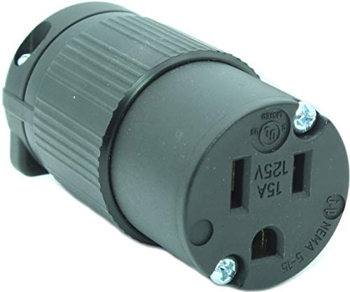 Journeyman-Pro 515CV 15 Amp 120-125 Volt, NEMA 5-15R, 2Pole 3Wire, Straight Blade, Female