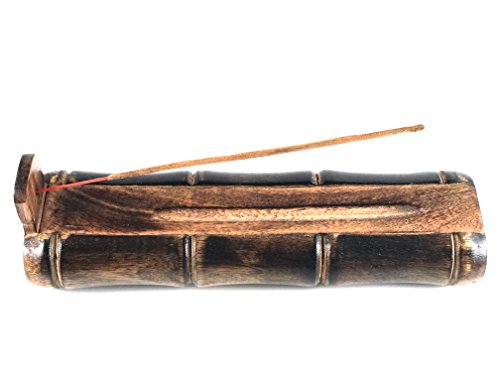 Treelance Bamboo Incense Holder Handmade Stick Incense Burner Craft Storage Box Wood Ash Catcher Sticks Incense Holder Brown Meditation Incense Holders Burners For Sticks Catch All Ashes Gift Gifts #TOP1