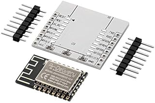 AZDelivery ESP8266 ESP-12F Remote Serial Port WLAN WiFi Transceiver Wireless Module with Plate Expansion Adapter Board compatible with Arduino and Raspberry Pi Including E-Book!