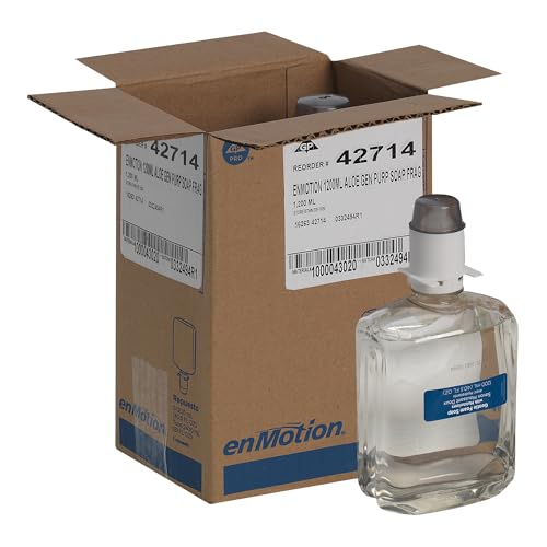 Georgia-Pacific enMotion Gen2 Moisturizing Foam Soap Dispenser Refill by GP PRO (Georgia-Pacific); Dye and Fragrance Free; 42714; 1200 mL Per Bottle; 2 Bottles Per Case