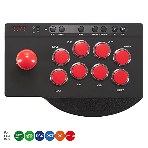 SUBSONIC - Arcade-Joystick, kompatibel mit PS4, Xbox Serie X/S, Xbox One, PC, PS3.