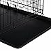 Cardys Small Dog Crate Dog Cage Puppy Crate Pet Cage with 2 Doors Easy Clean Removable Plastic Tray Folding Metal Training Crate for Small Dogs 24 inch (Small 24