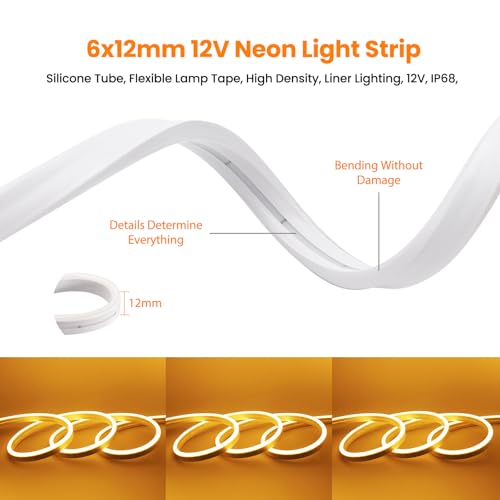 Tira LED Flexible IP68 KISUFU con Controlador USB 12V miniatura 5