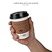 ECO PRODUCTS Compostable Disposable GreenStripe 12oz Coffee Cups, Pack of 50, White Single Wall Hot Paper Cup, Plant Based PLA Lining, Biodegradable 8