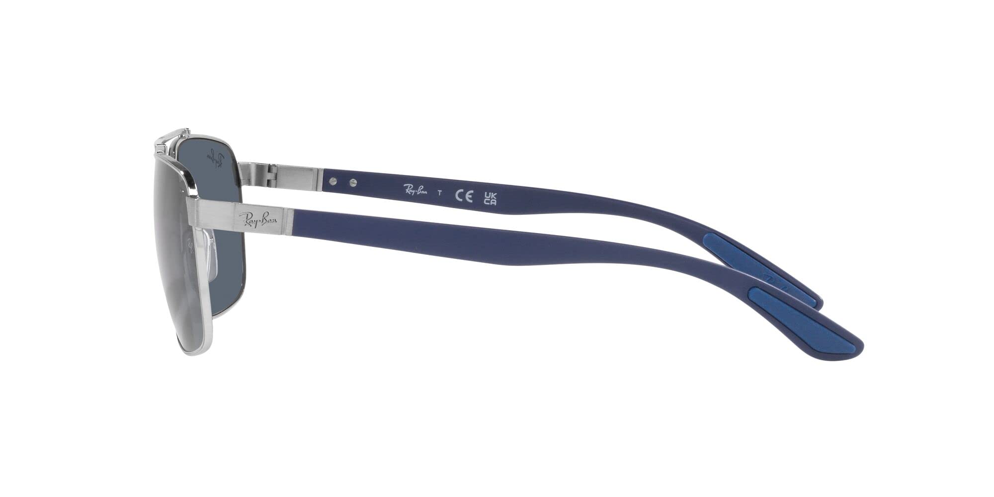 Ray-Ban Unisex 0rb3701 Sonnenbrille, Silber/Dunkelgrau, 59