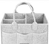 Everyday Baby Diaper Caddy Organizer - Portable Nursery & Car Storage Bin with Handle for Newborn Essentials