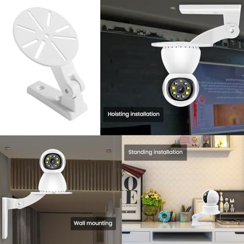 Image of ZORBES 1 Set CCTV Camera Wall & Ceiling Mounting, Strong Adhesive Wall Camera Mount, Security Bracket Universal Mount Holder for Indoor & Outdoor Use,No Drill Installation