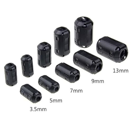 Anillo de ferrita 13mm EMC contra interferencias para cables de audio y vídeo 20 uds 3