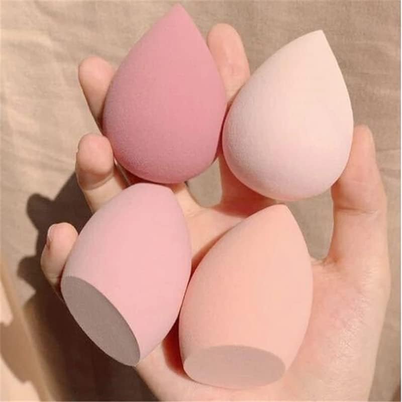 Beauty Blender Sponge, 4 pc Pack, Foundation Blending Sponge Ideal for women Makeup Highlighters, Powder, Cream or Liquid Application (Pink)