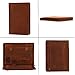 RUSTIC TOWN Supreme Business Portfolio Professional Organizer Gift for Men & Women | Durable Leather Padfolio | Easy to Carry with A Zippered Closure | Many Slots, Compartments & Holders (Brown)