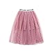 Produktbild SXSHUN Midi Mädchen Kinder Tüllrock Elastische Sommerrock Lang Falten Rock Ballet Prinzessin A-Linien Petticoat Kleider, Rosa, 116 (Etikettengröße:120)