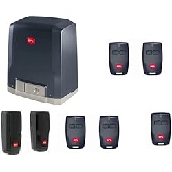 BFT DEIMOS KIT (DEIMOS AC A600 motor con unidad de control integrada + 5 X RCB02 transmisores + DESME A15 par de fotocélulas) para el accionamiento de puertas correderas de hasta 600 kg