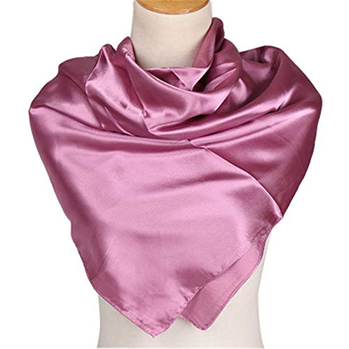 35" Large Square Satin Hijab Scarf Muslim Shawls Wrap Hair Head Scarves Bandanna4