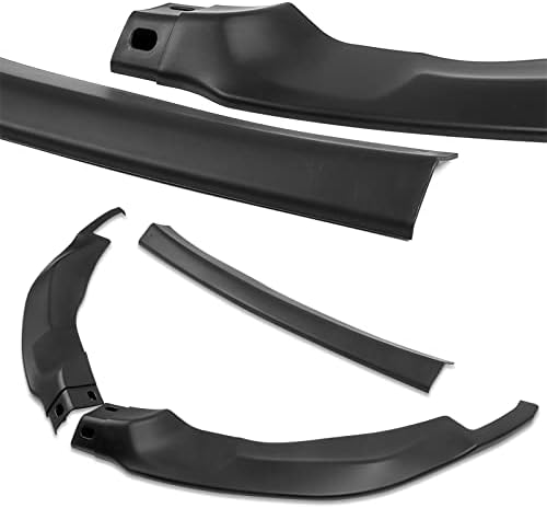 3PCS Front Bumper Lip Kit fit for Compatible with 2015-2019 BMW M3 M4, GT-Style Splitter Trim Protection Spoiler, Air-Dam-Chin-Diffuser (Unpainted Matt Black)