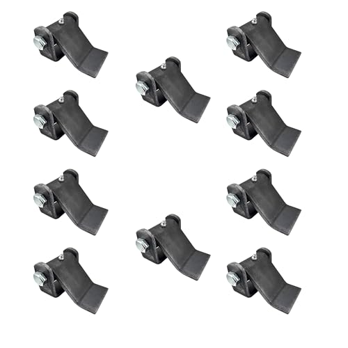 10 Pack - Dump Trailer Hinges - Trailer Door Strap - Heavy Duty – Truck Hinges – Weld On Hinge – Steel Weld On Strap – Leaf Style - Tailgate Hinge for Door Gate Body with Grease Zerk (10 PCS)