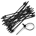 LOLOLE 30PCS Push Mount Cable Zip Tie 8.3 x 0.2 inch Self Locking Cable Strap Push Mount Cable Ties Nylon Car Mount Wire Tie Car Fastener Cable Clips Wraps for Indoor Wire Tying