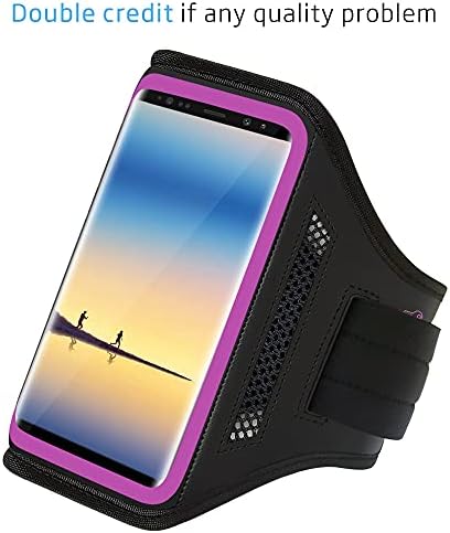 iPhone 14/13/12 Pro Max/iPhone 14 Max/Samsung Galaxy Note 20/10/9/8/S8/S9/S10 Plus Armband,LOVPHONE Sport Running Exercise Gym Sportband Case with Key Holder & Card Slot,Sweat-proof (Rosy)