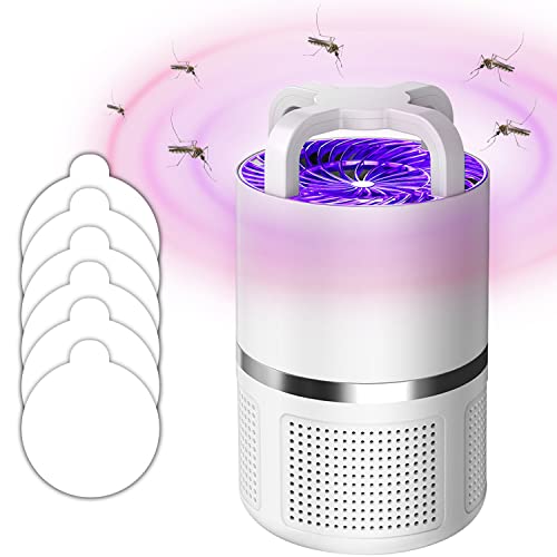 Zecurate Lámpara Antimosquitos con USB, Eléctrico Mosquito Lámpara, UV Lámpara Antimosquitos para Cocina, Sala de Estar, Dormitorio, Jardín (Blanco) Cover
