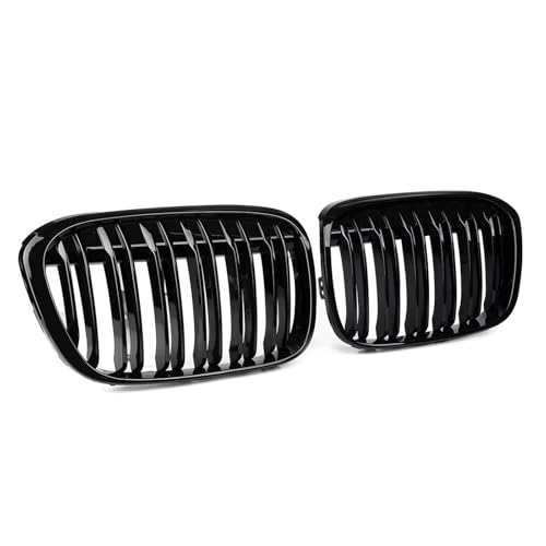 Calandre avant pour BMW X1 F48 F49 grille double ligne noire brillante accessoires racing