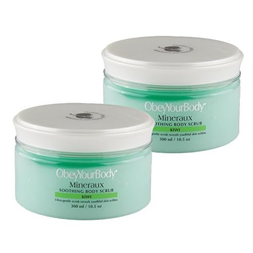 2xOriginal Obey Your Body Body Scrub REINIGENDES KÖRPERPEELING Duft Kiwi Sparset