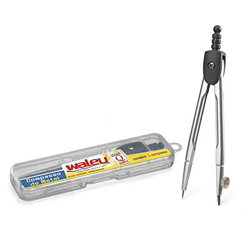 Compasso Escolar Metal Waleu,